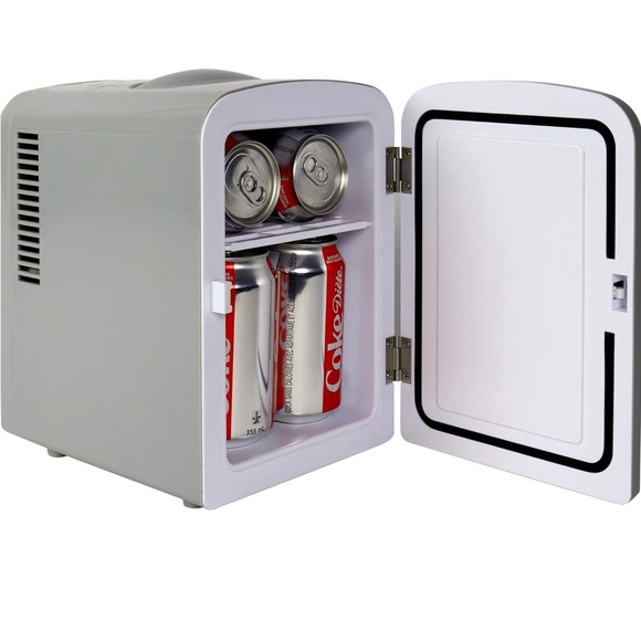 🌸 New Coca-Cola Diet Coke Mini Fridge, Gray, Holds 6 Cans - Picture 6 of 11